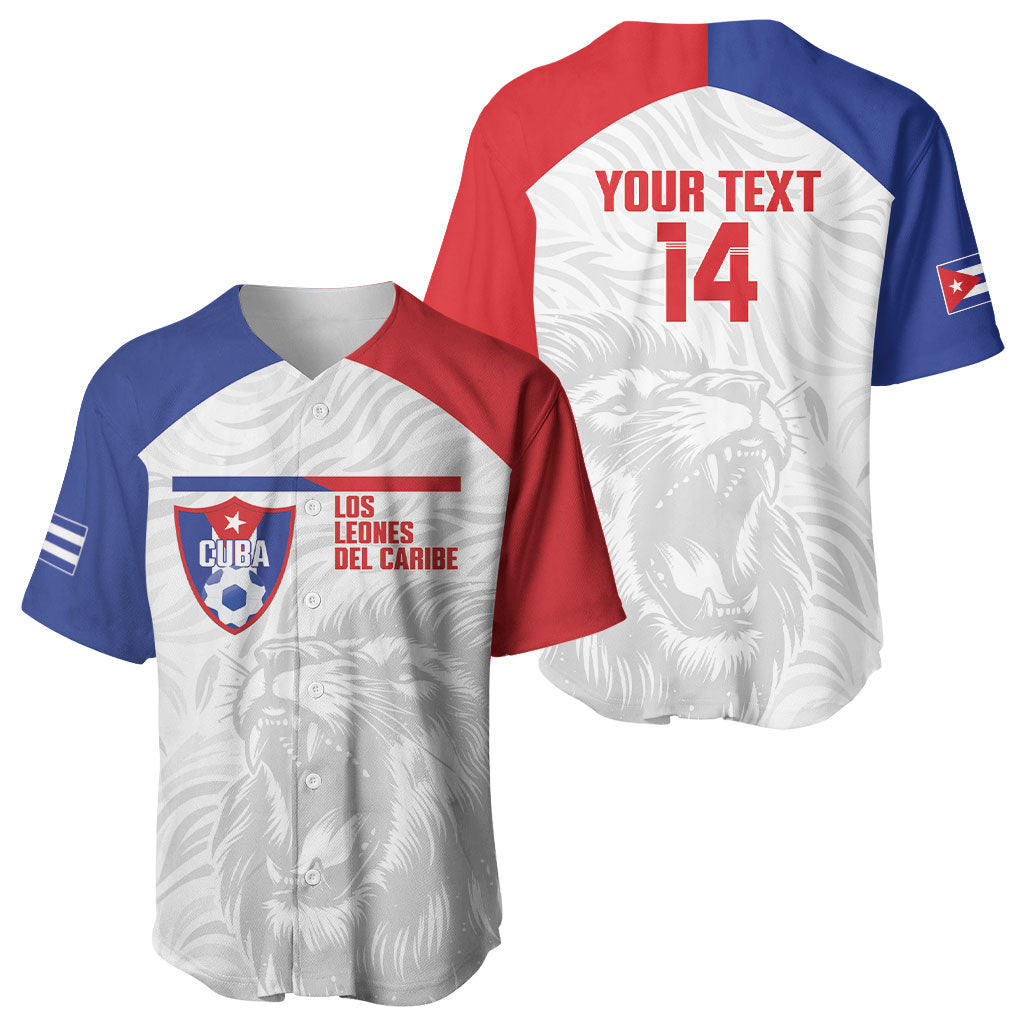 Cuba Football 2026 Custom Baseball Jersey Vamos Los Leones del Caribe