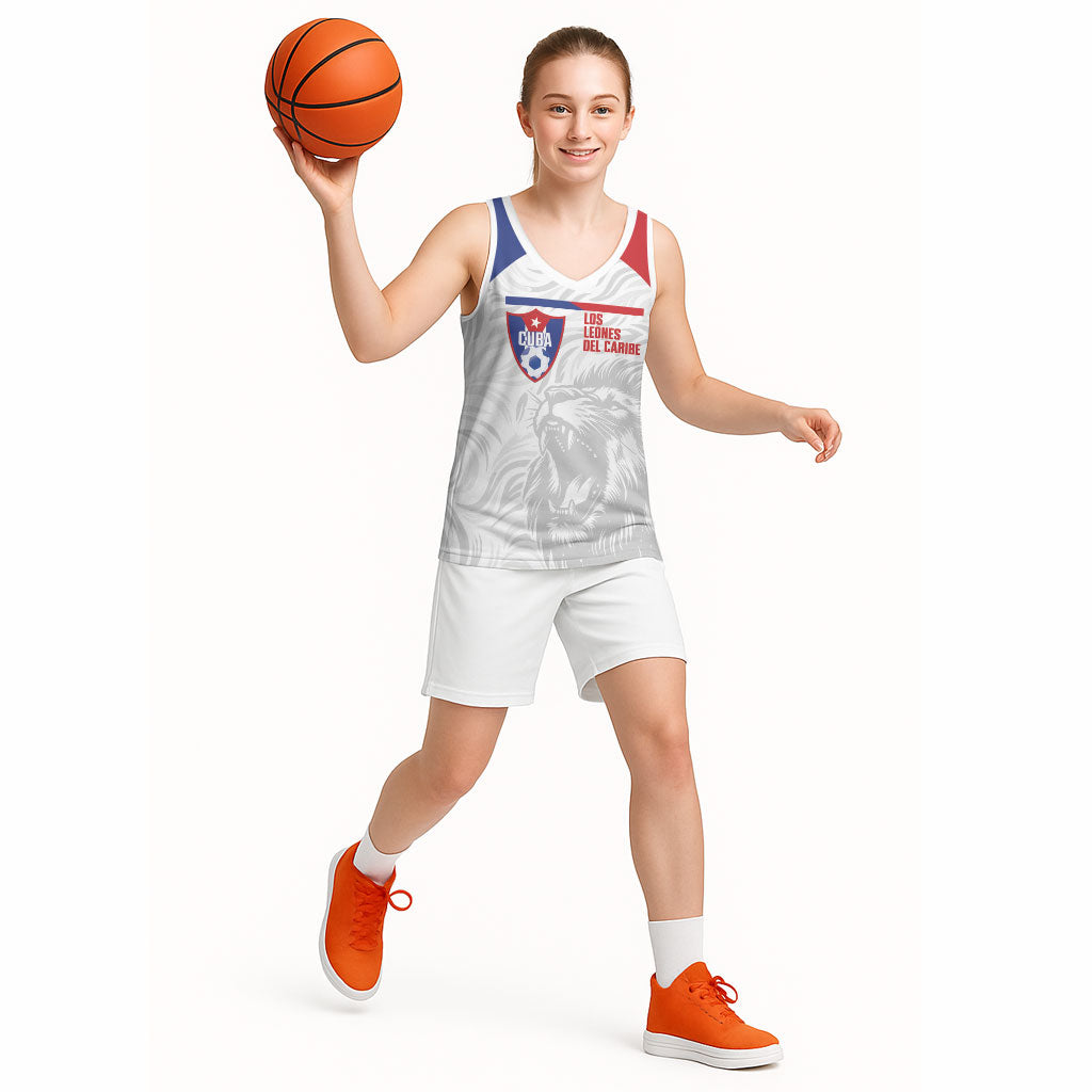 Cuba Football 2026 Custom Basketball Jersey Vamos Los Leones del Caribe