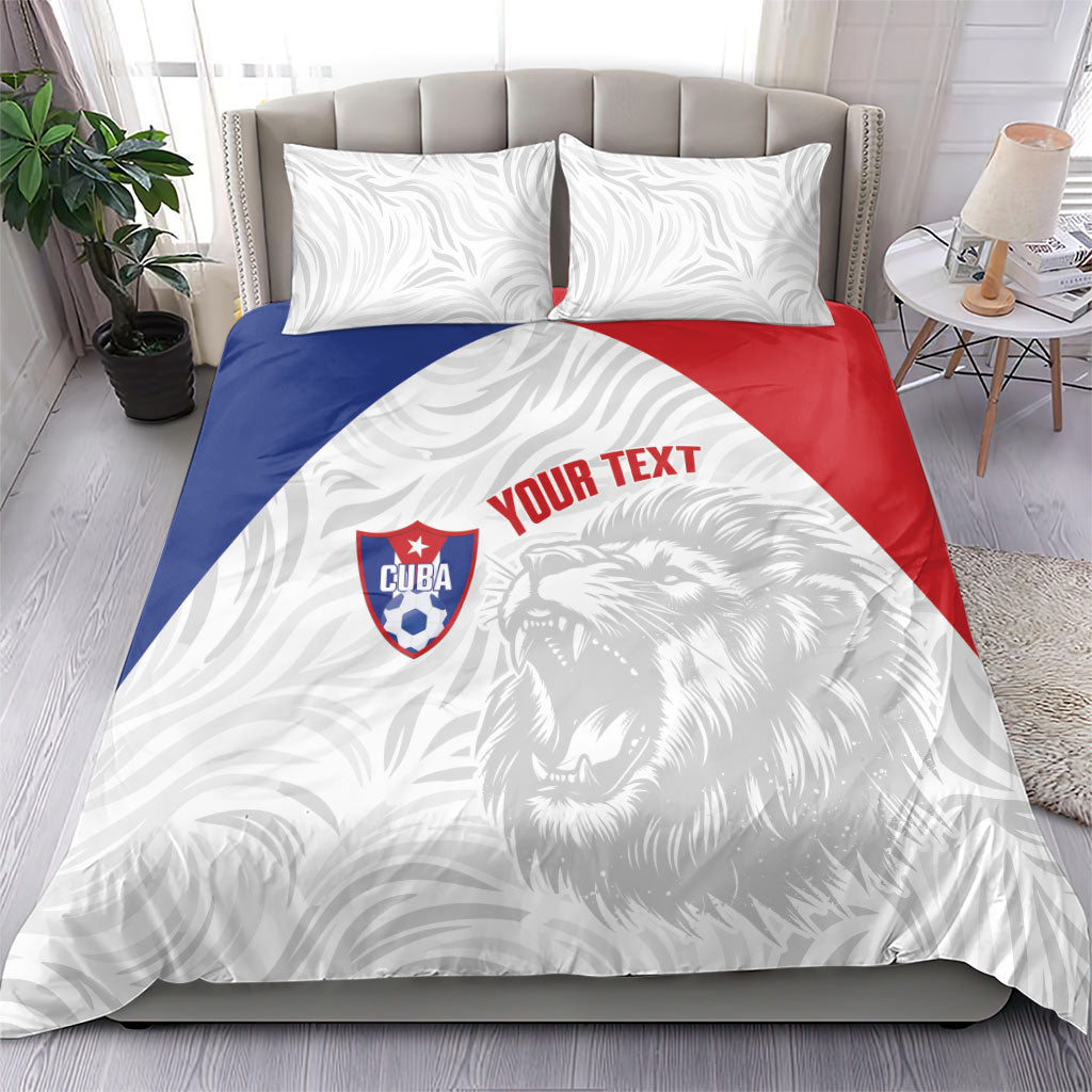 Cuba Football 2026 Custom Bedding Set Vamos Los Leones del Caribe