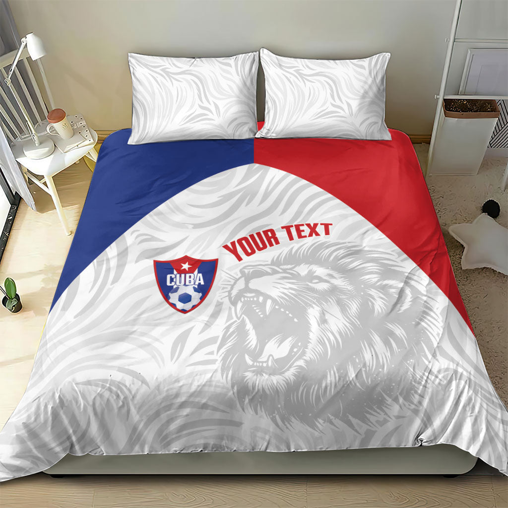Cuba Football 2026 Custom Bedding Set Vamos Los Leones del Caribe