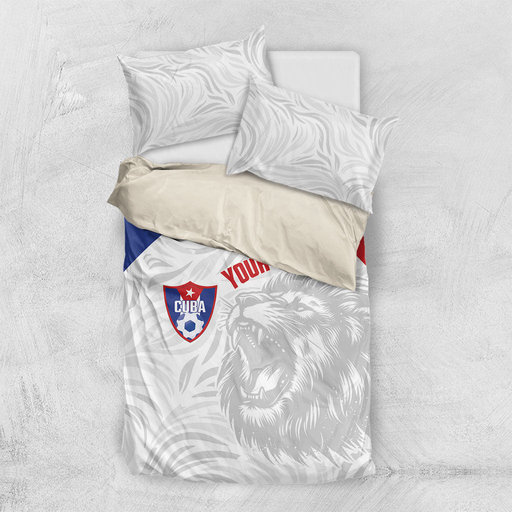 Cuba Football 2026 Custom Bedding Set Vamos Los Leones del Caribe