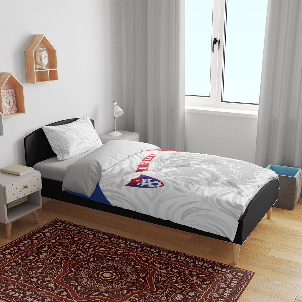 Cuba Football 2026 Custom Bedding Set Vamos Los Leones del Caribe