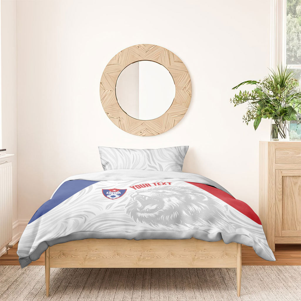 Cuba Football 2026 Custom Bedding Set Vamos Los Leones del Caribe
