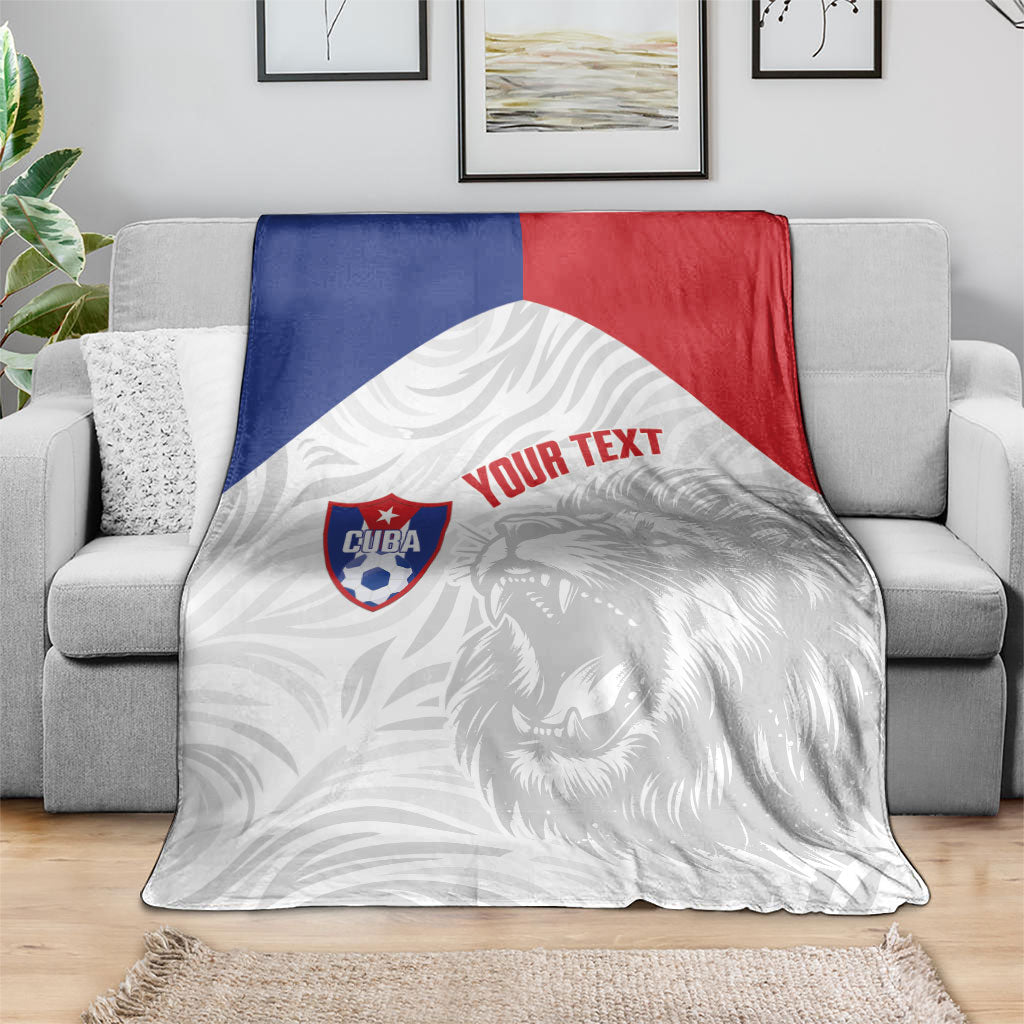 Cuba Football 2026 Custom Blanket Vamos Los Leones del Caribe