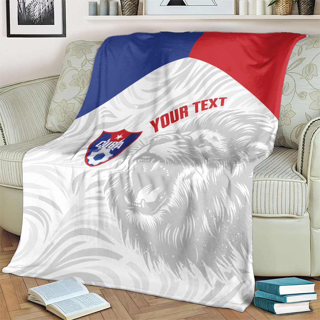 Cuba Football 2026 Custom Blanket Vamos Los Leones del Caribe