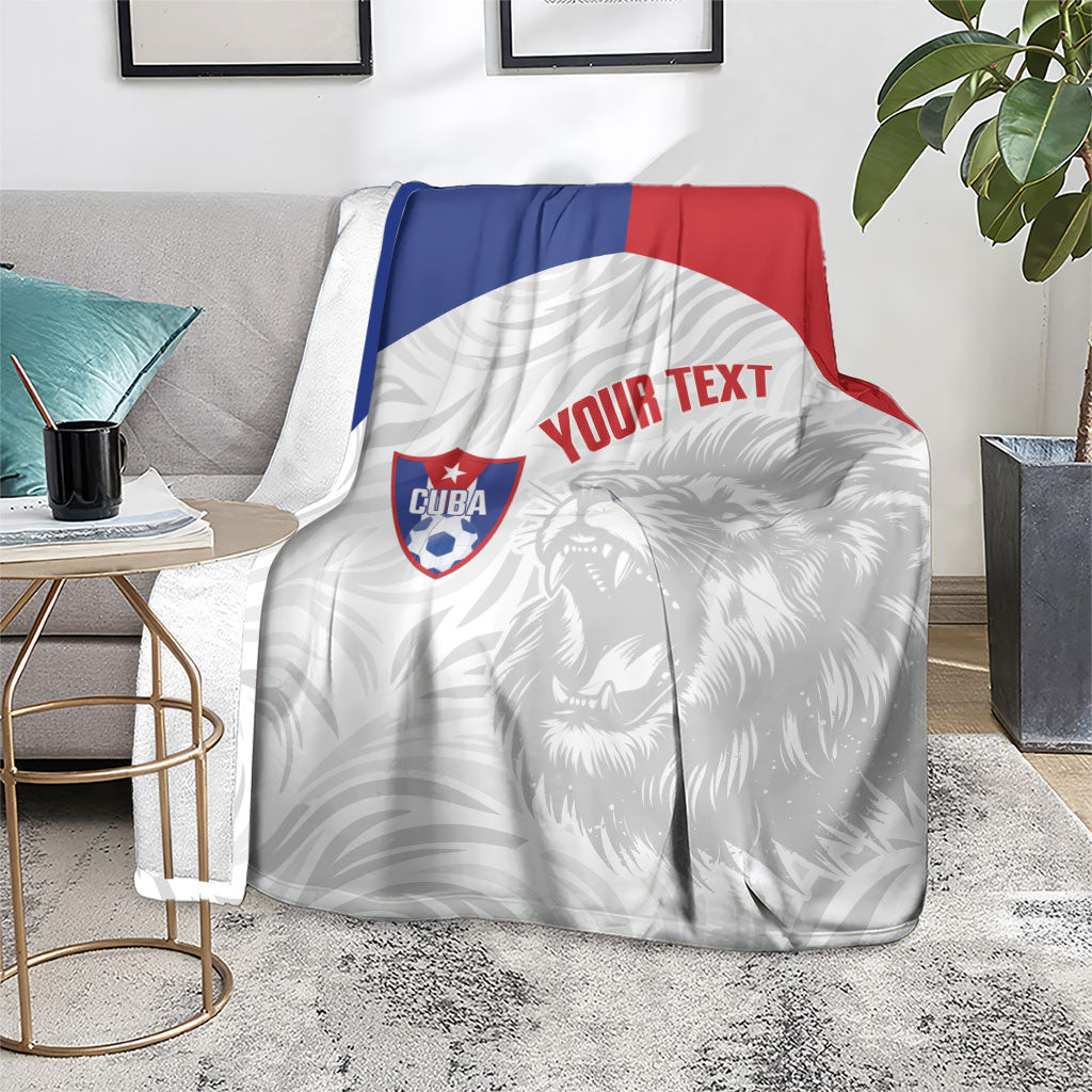 Cuba Football 2026 Custom Blanket Vamos Los Leones del Caribe