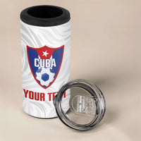 Cuba Football 2026 Custom 4 in 1 Can Cooler Tumbler Vamos Los Leones del Caribe