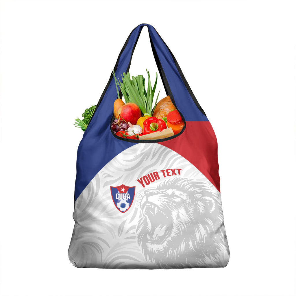 Cuba Football 2026 Custom Grocery Bag Vamos Los Leones del Caribe