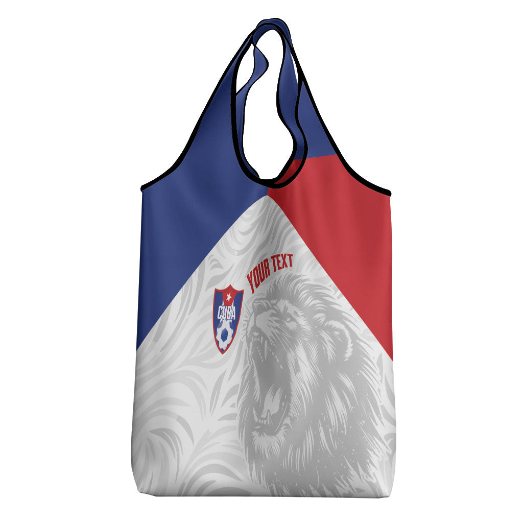 Cuba Football 2026 Custom Grocery Bag Vamos Los Leones del Caribe
