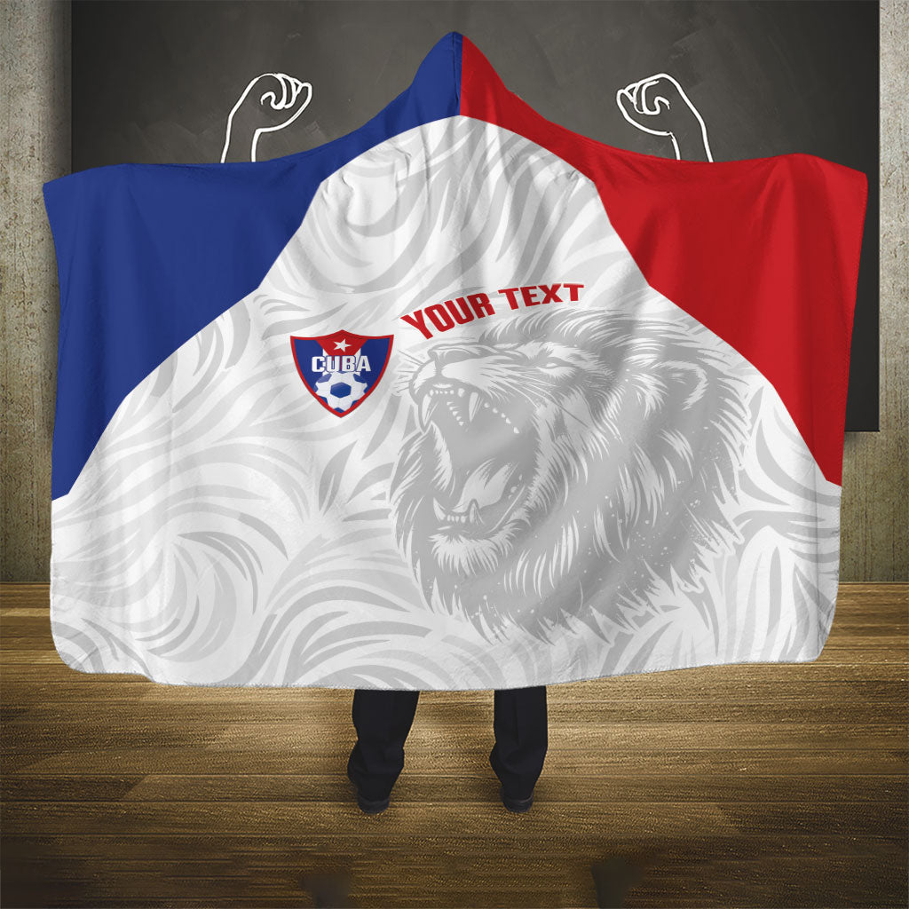 Cuba Football 2026 Custom Hooded Blanket Vamos Los Leones del Caribe