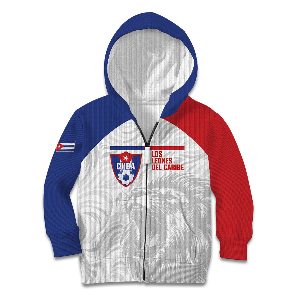 Cuba Football 2026 Custom Kid Hoodie Vamos Los Leones del Caribe