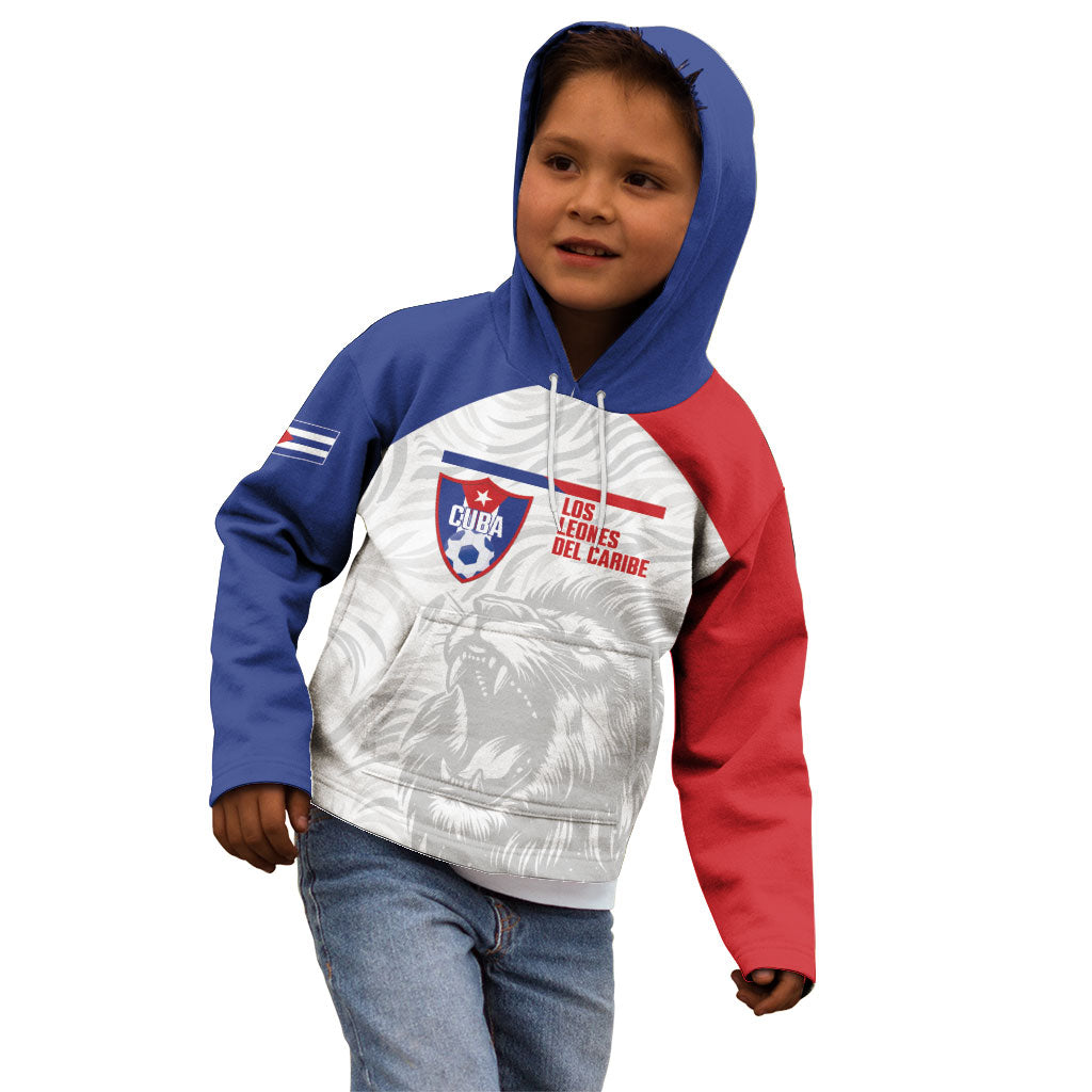 Cuba Football 2026 Custom Kid Hoodie Vamos Los Leones del Caribe