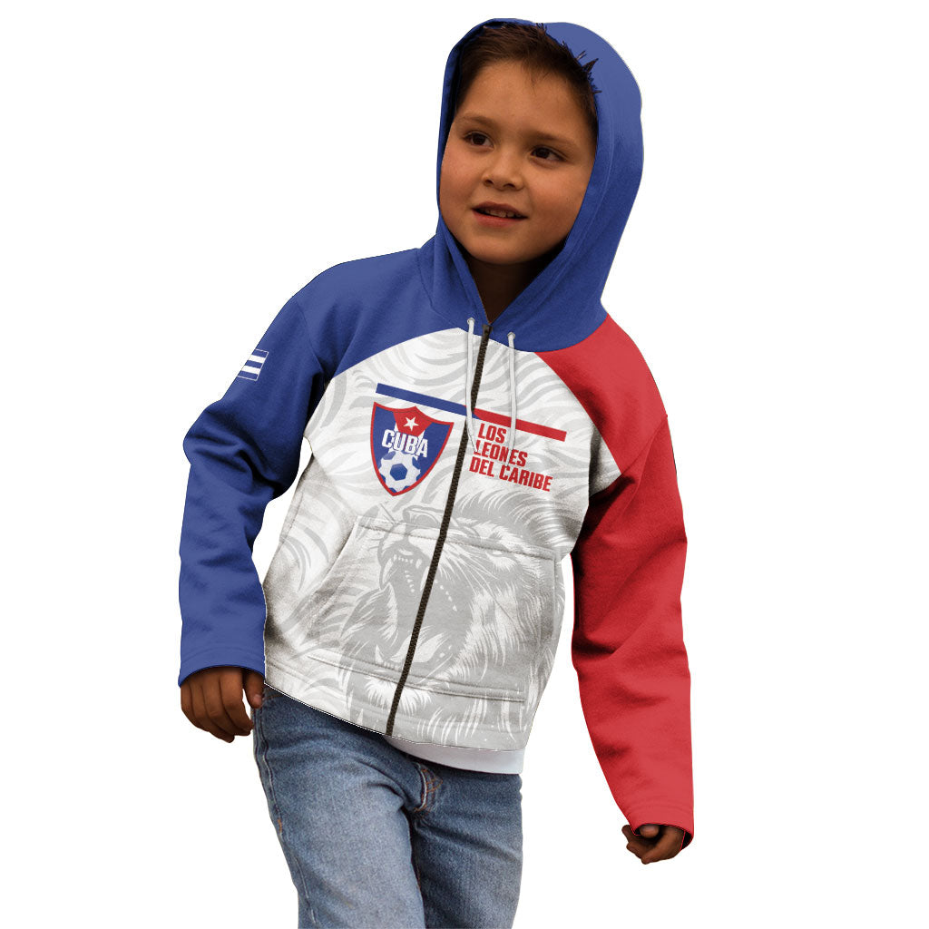 Cuba Football 2026 Custom Kid Hoodie Vamos Los Leones del Caribe