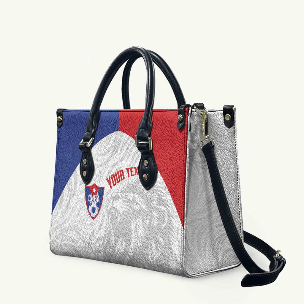 Cuba Football 2026 Custom Leather Bag Vamos Los Leones del Caribe