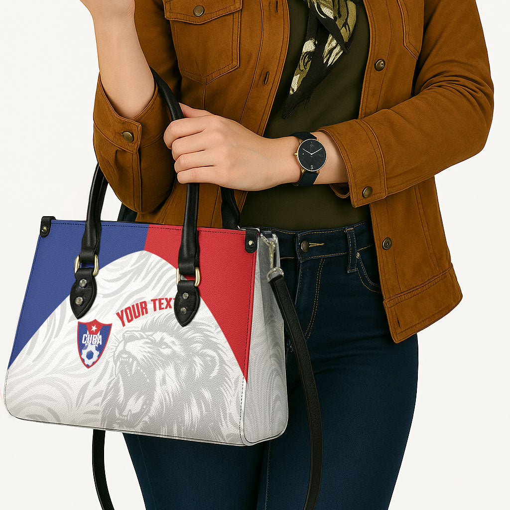 Cuba Football 2026 Custom Leather Bag Vamos Los Leones del Caribe