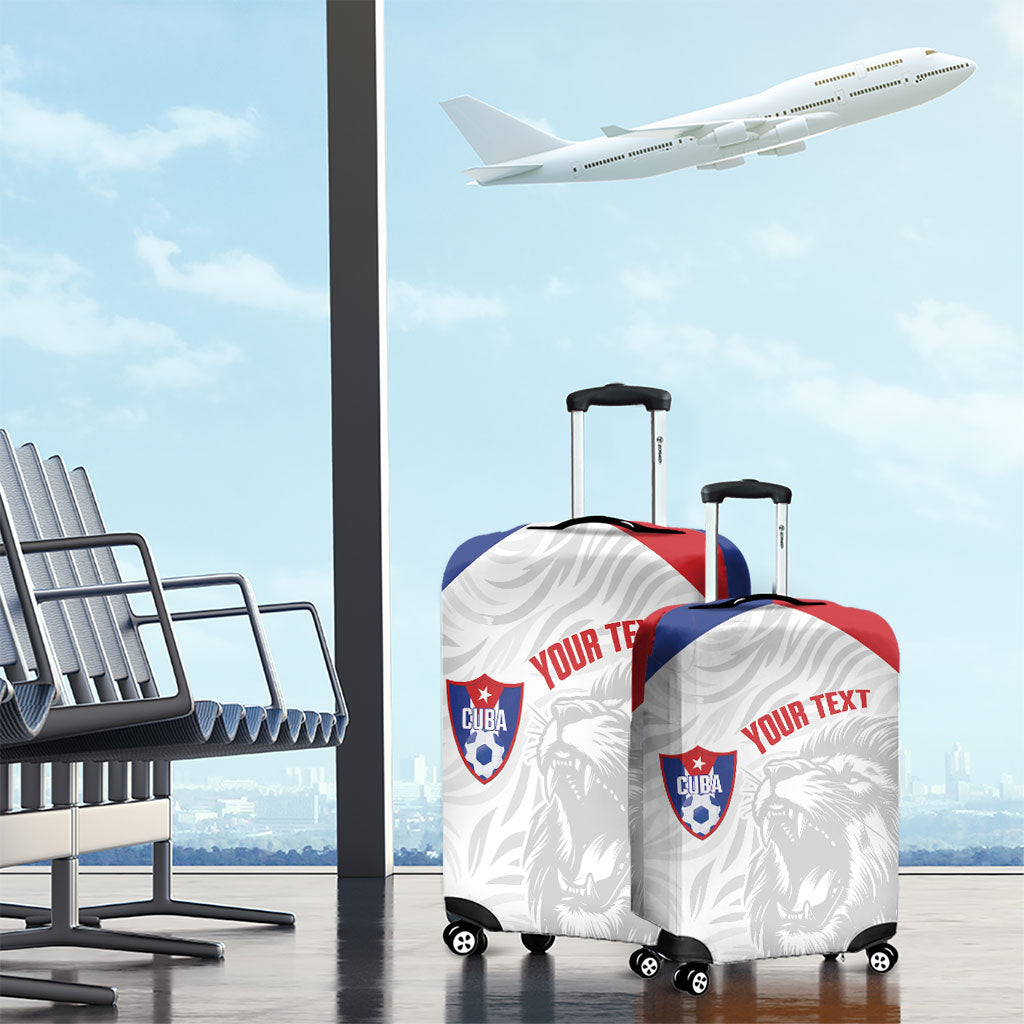 Cuba Football 2026 Custom Luggage Cover Vamos Los Leones del Caribe