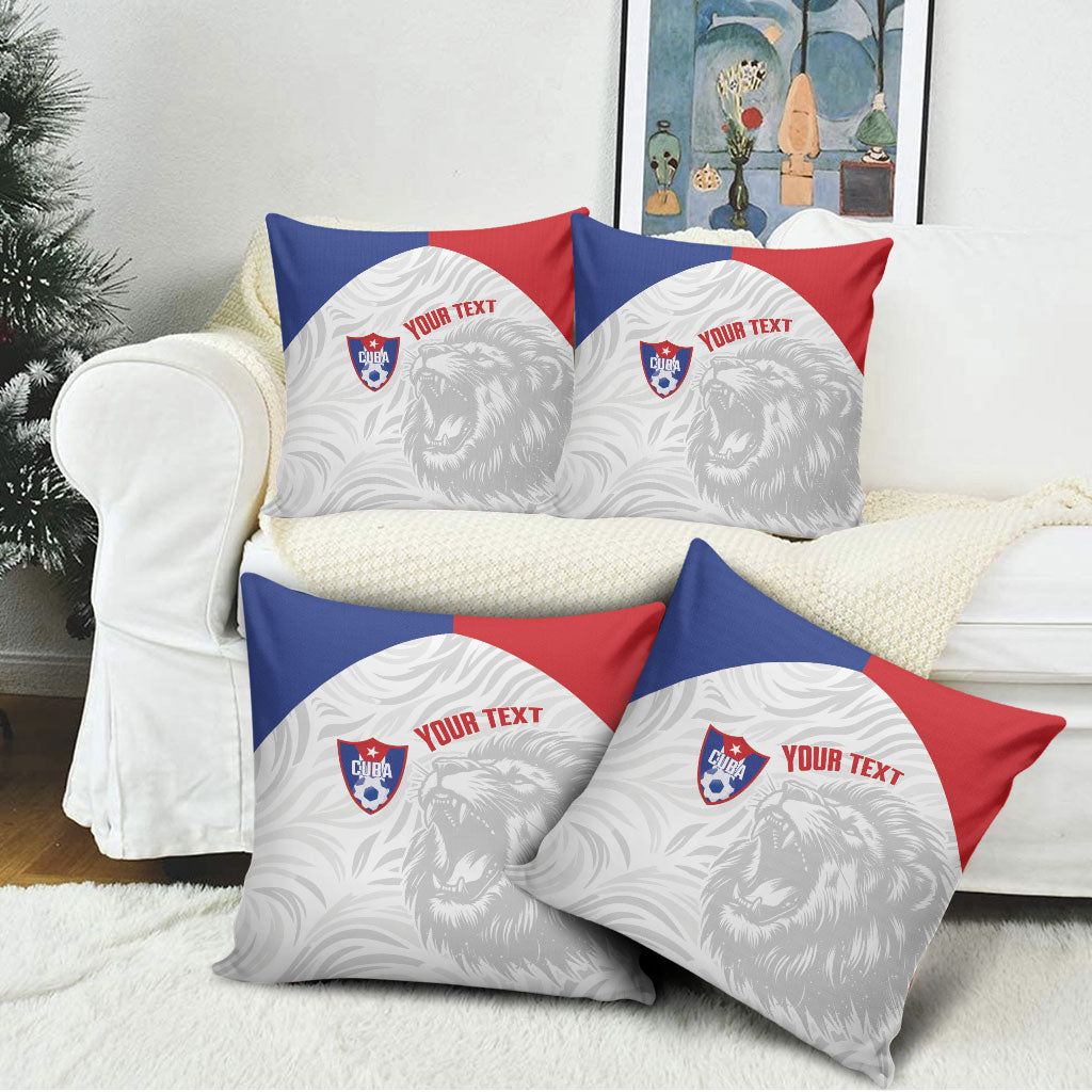 Cuba Football 2026 Custom Pillow Cover Vamos Los Leones del Caribe