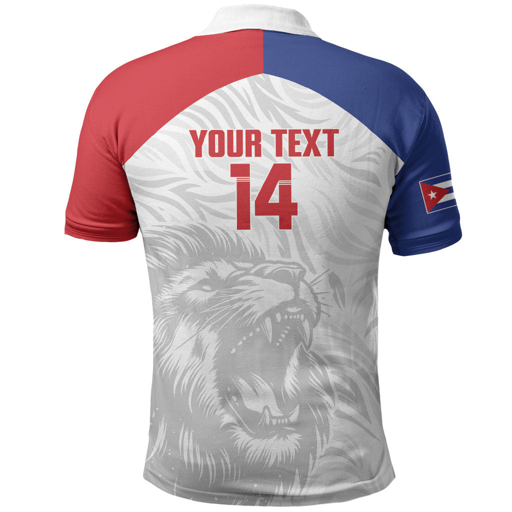 Cuba Football 2026 Custom Polo Shirt Vamos Los Leones del Caribe