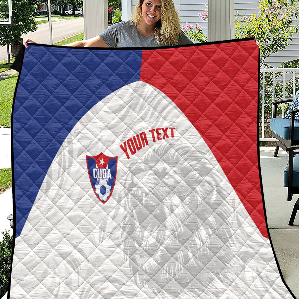 Cuba Football 2026 Custom Quilt Vamos Los Leones del Caribe