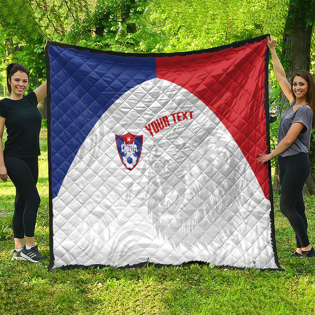Cuba Football 2026 Custom Quilt Vamos Los Leones del Caribe