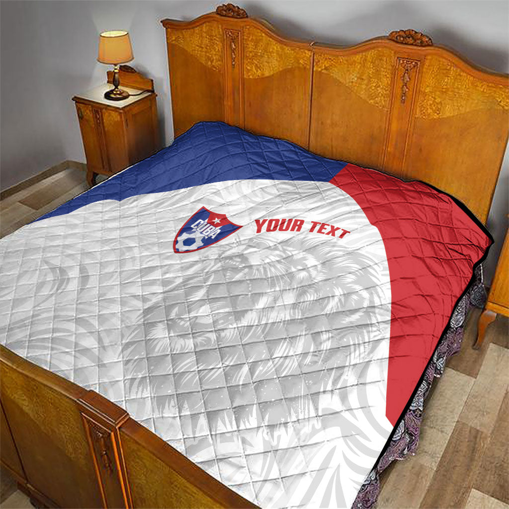 Cuba Football 2026 Custom Quilt Vamos Los Leones del Caribe