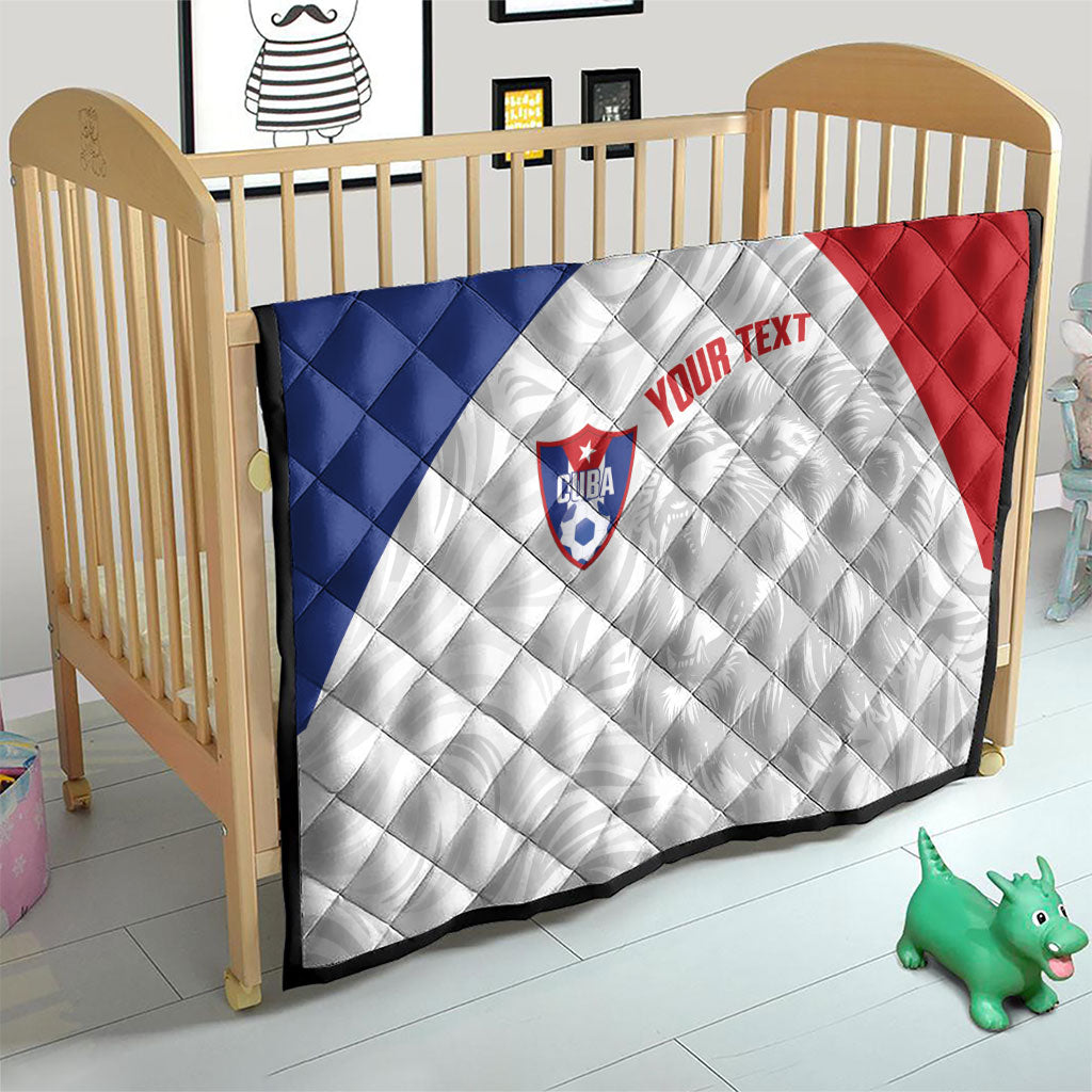 Cuba Football 2026 Custom Quilt Vamos Los Leones del Caribe