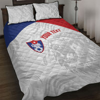 Cuba Football 2026 Custom Quilt Bed Set Vamos Los Leones del Caribe