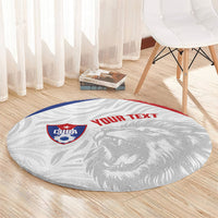 Cuba Football 2026 Custom Round Carpet Vamos Los Leones del Caribe
