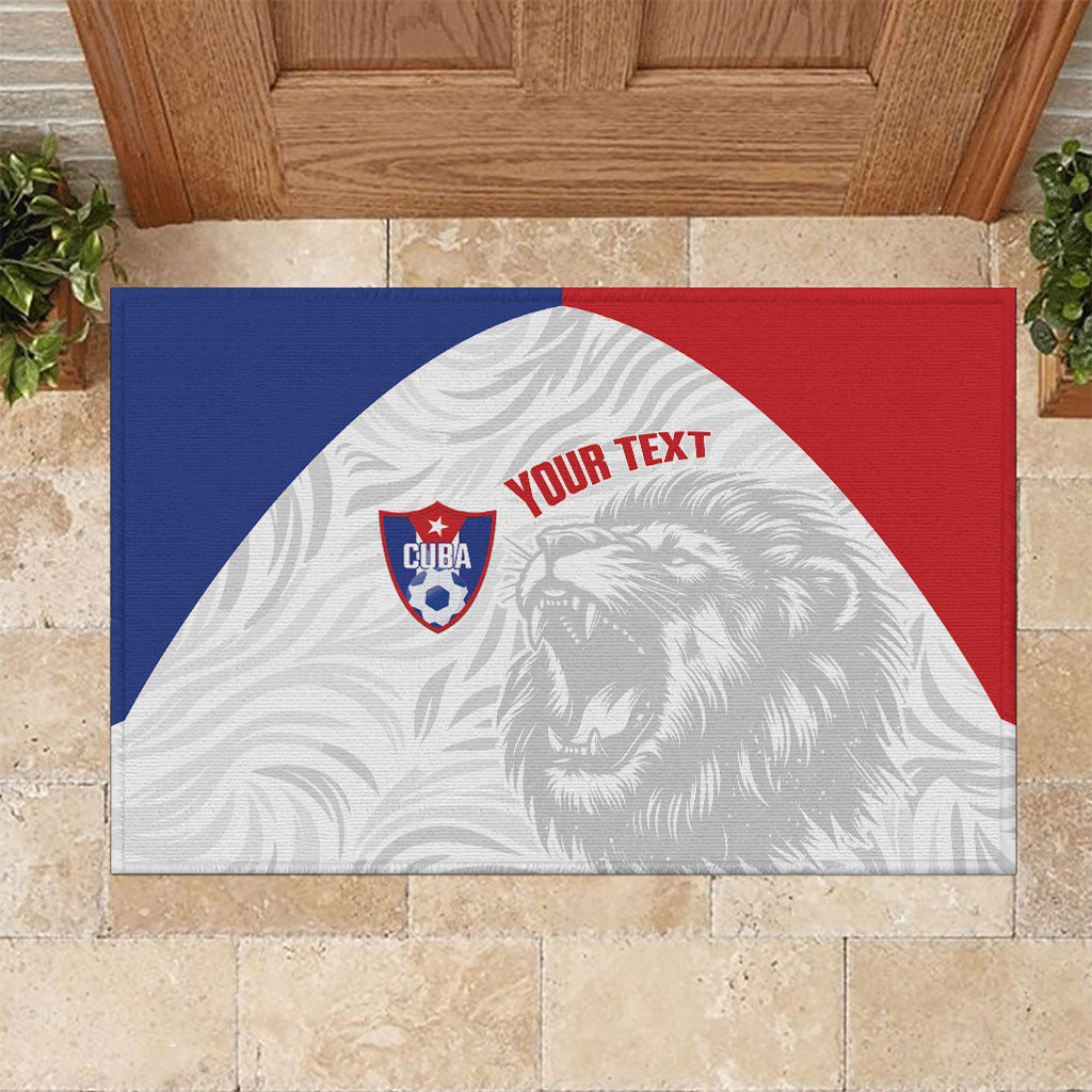 Cuba Football 2026 Custom Rubber Doormat Vamos Los Leones del Caribe