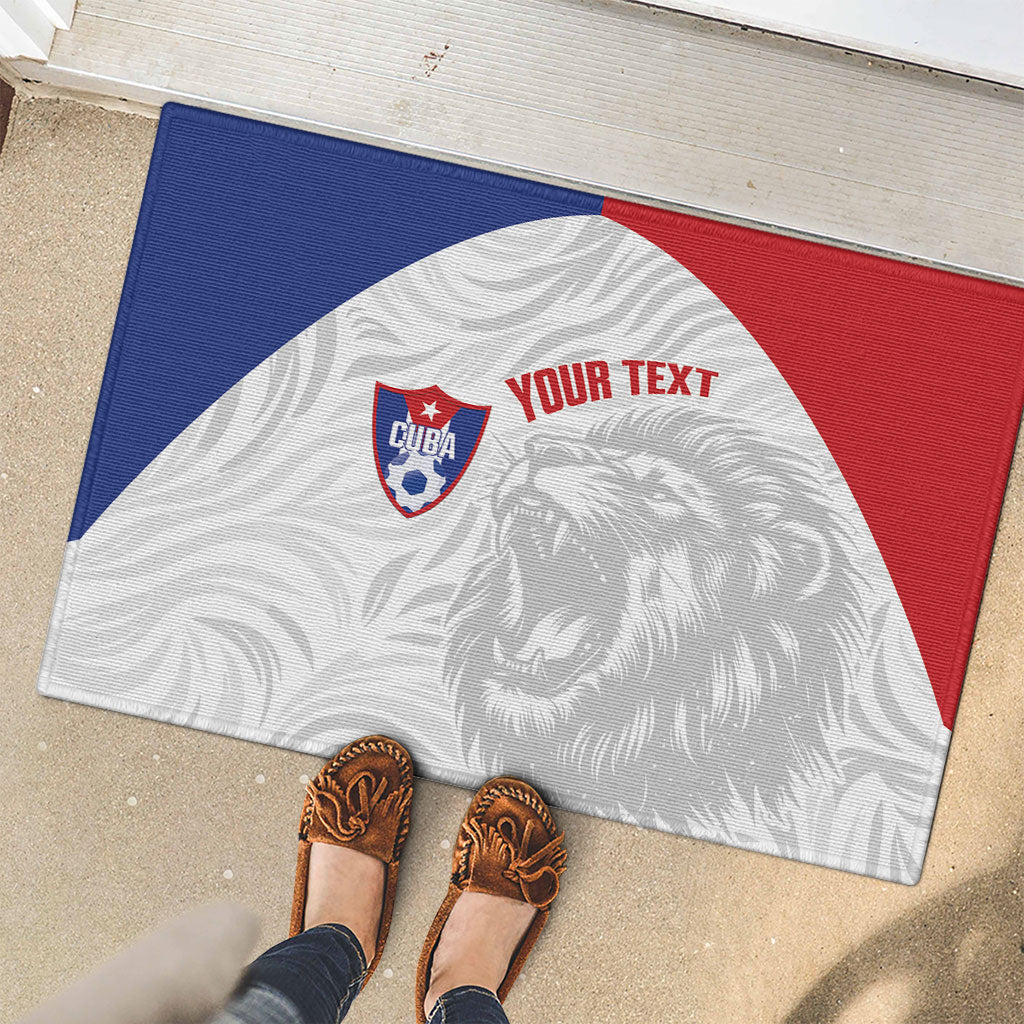 Cuba Football 2026 Custom Rubber Doormat Vamos Los Leones del Caribe