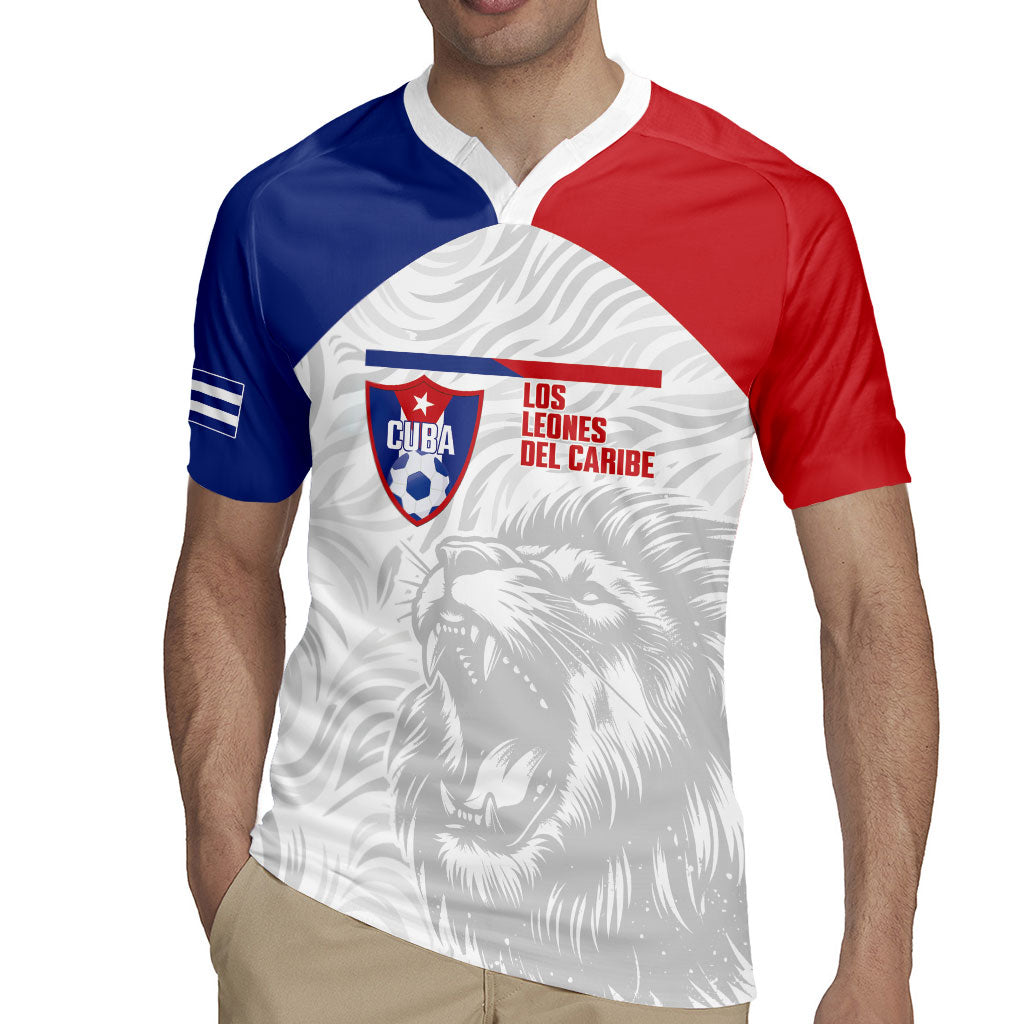 Cuba Football 2026 Custom Rugby Jersey Vamos Los Leones del Caribe