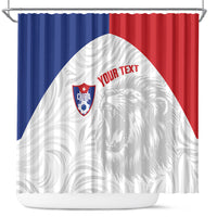 Cuba Football 2026 Custom Shower Curtain Vamos Los Leones del Caribe