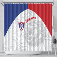 Cuba Football 2026 Custom Shower Curtain Vamos Los Leones del Caribe