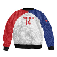 Cuba Football 2026 Custom Sleeve Zip Bomber Jacket Vamos Los Leones del Caribe