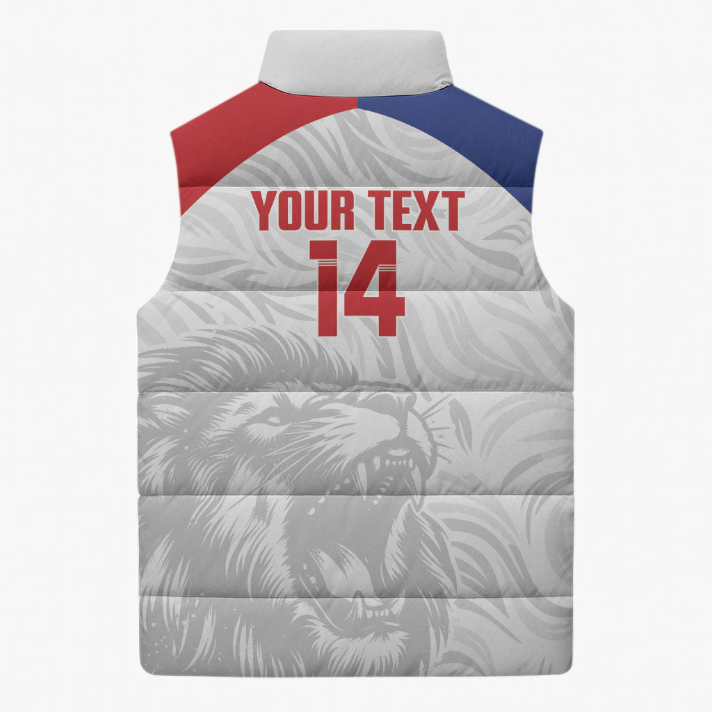 Cuba Football 2026 Custom Sleeveless Puffer Jacket Vamos Los Leones del Caribe