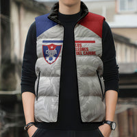 Cuba Football 2026 Custom Sleeveless Puffer Jacket Vamos Los Leones del Caribe