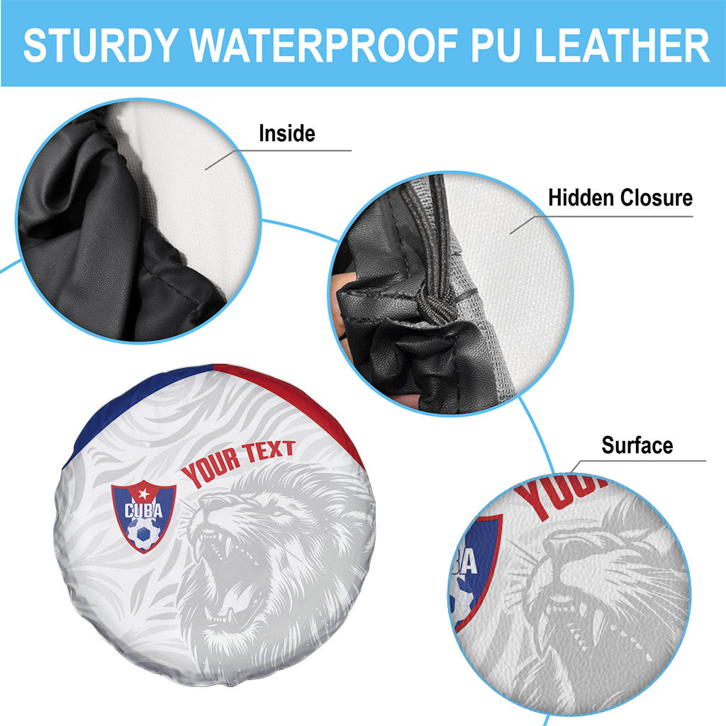 Cuba Football 2026 Custom Spare Tire Cover Vamos Los Leones del Caribe
