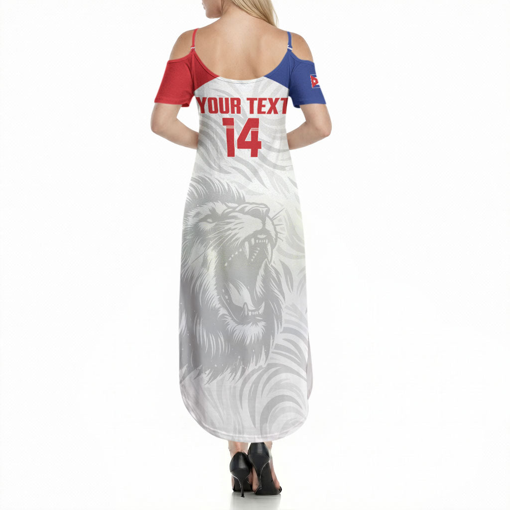 Cuba Football 2026 Custom Summer Maxi Dress Vamos Los Leones del Caribe