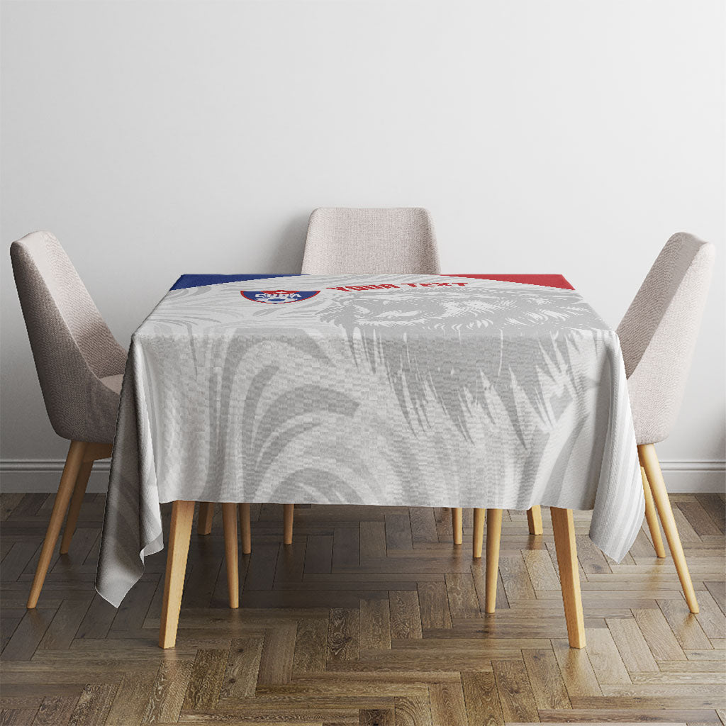 Cuba Football 2026 Custom Tablecloth Vamos Los Leones del Caribe