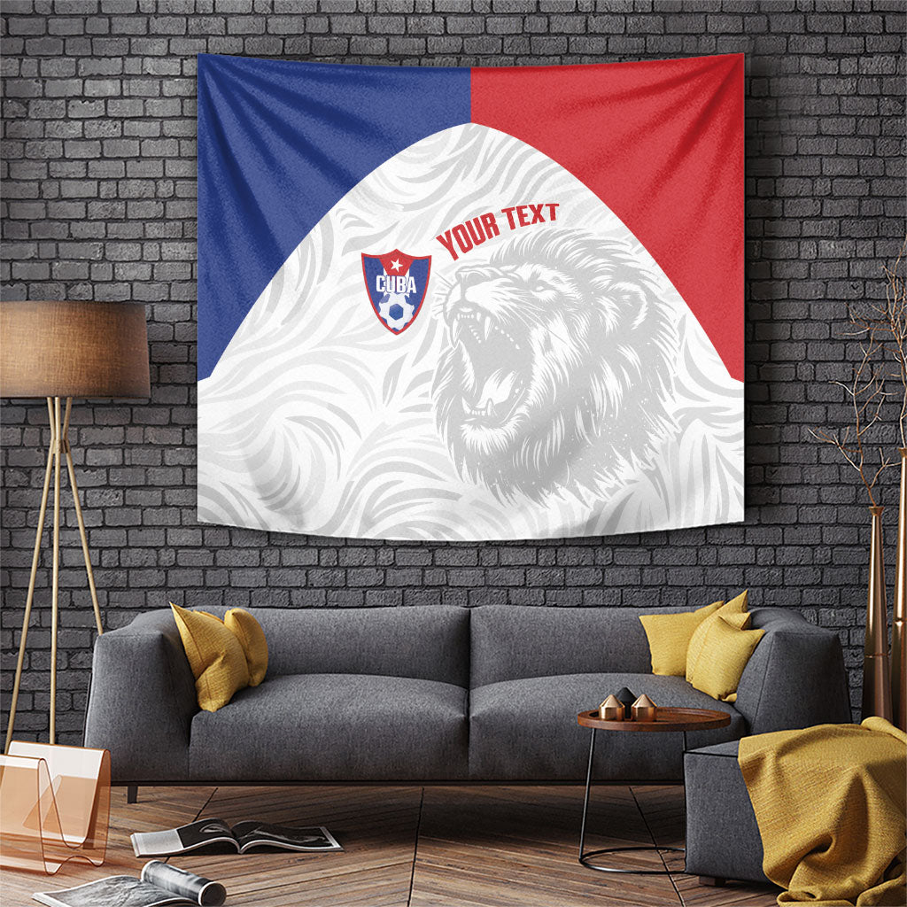 Cuba Football 2026 Custom Tapestry Vamos Los Leones del Caribe