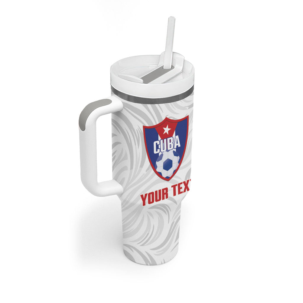 Cuba Football 2026 Custom Tumbler With Handle Vamos Los Leones del Caribe