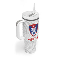 Cuba Football 2026 Custom Tumbler With Handle Vamos Los Leones del Caribe