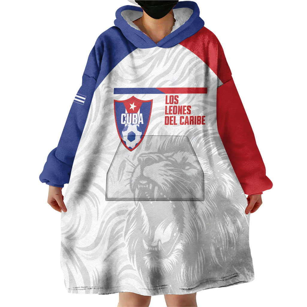 Cuba Football 2026 Custom Wearable Blanket Hoodie Vamos Los Leones del Caribe