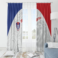 Cuba Football 2026 Custom Window Curtain Vamos Los Leones del Caribe