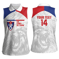 Cuba Football 2026 Custom Women Sleeveless Polo Shirt Vamos Los Leones del Caribe