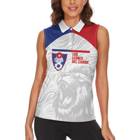 Cuba Football 2026 Custom Women Sleeveless Polo Shirt Vamos Los Leones del Caribe