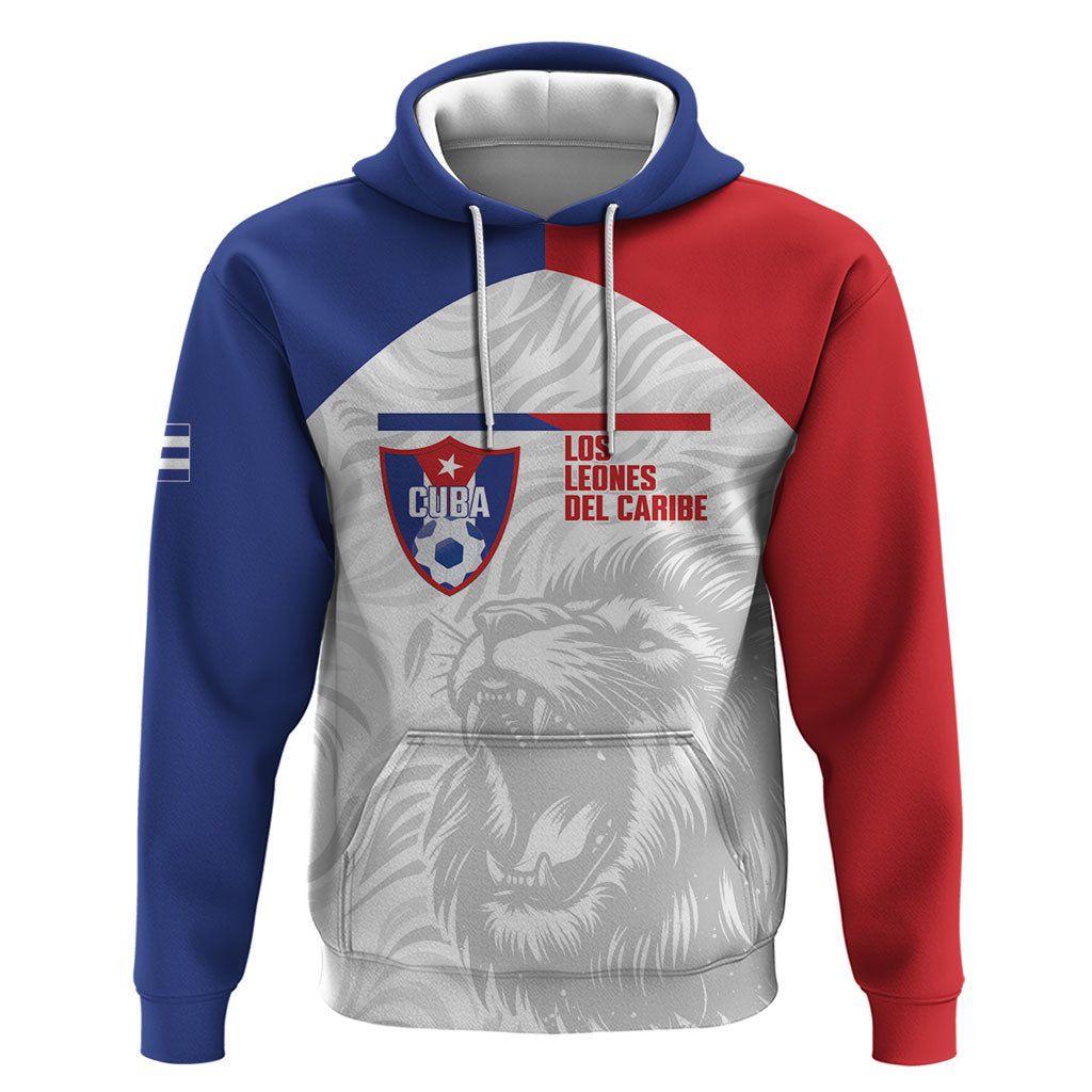 Cuba Football 2026 Custom Zip Hoodie Vamos Los Leones del Caribe