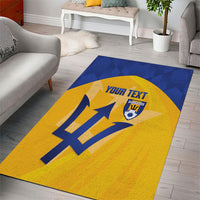 Barbados Football 2026 Custom Area Rug Go Bajan Tridents