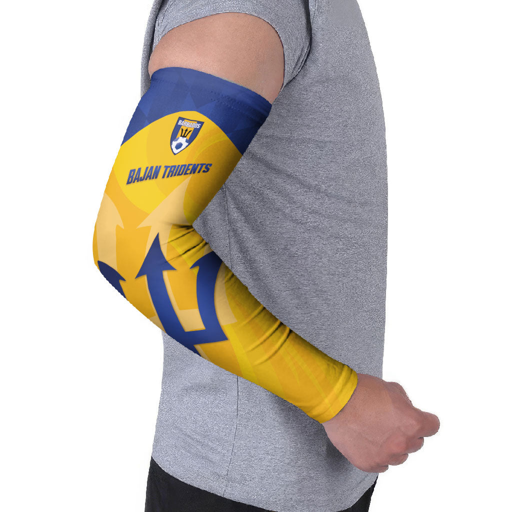 Barbados Football 2026 Custom Arm Sleeves Go Bajan Tridents