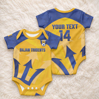 Barbados Football 2026 Custom Baby Onesie Go Bajan Tridents